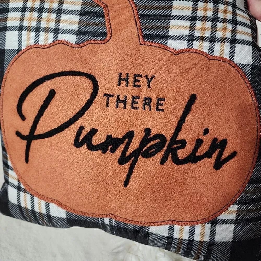 Fall/harvest pumpkin decorative pillows set of 4